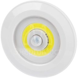 Фонарь светодиодный подсветка SB-804 пушлайт с датчиком движения 3Вт COB 3хAAA Эра Б0054039