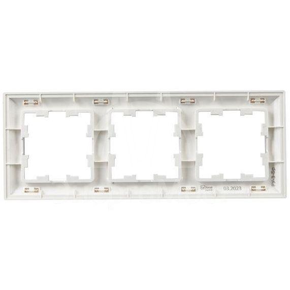 Рамка 3-м BRITE РУ-3-Бр алюм./алюм. IEK BR-M32-12-K47