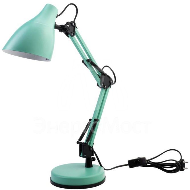 Светильник настольный KD-331 C16 230В 40Вт E27 мятн. Camelion 14165