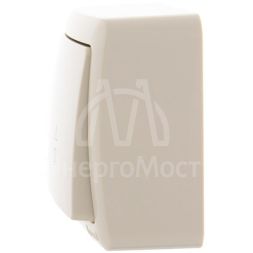 Выключатель проходной 1-кл. 1п ОП Viola 10А IP20 крем. LEZARD 751-0300-105