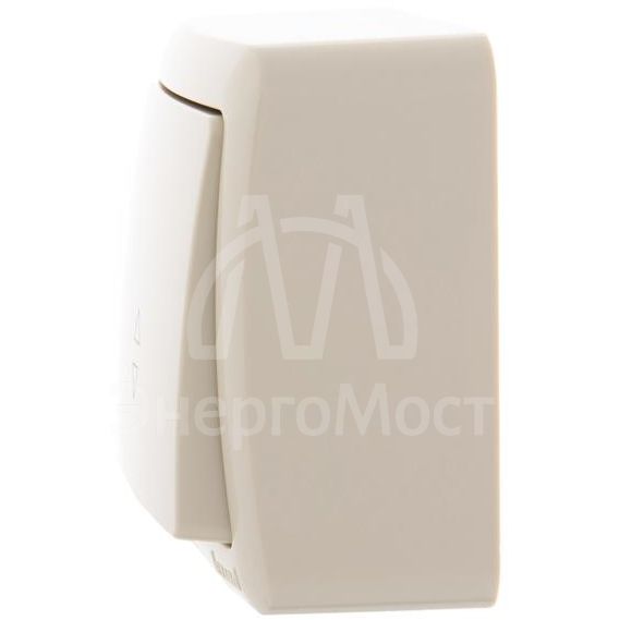 Выключатель проходной 1-кл. 1п ОП Viola 10А IP20 крем. LEZARD 751-0300-105