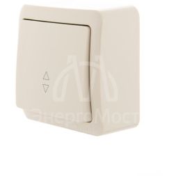 Выключатель проходной 1-кл. 1п ОП Viola 10А IP20 крем. LEZARD 751-0300-105