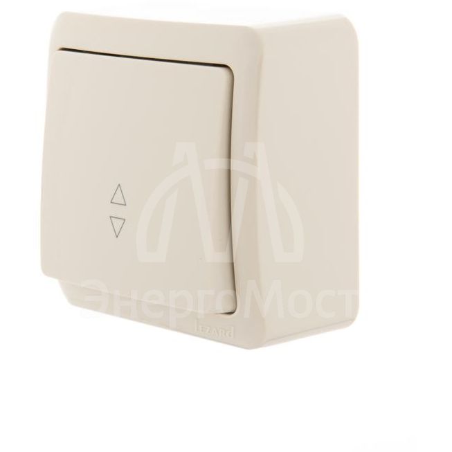 Выключатель проходной 1-кл. 1п ОП Viola 10А IP20 крем. LEZARD 751-0300-105