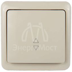 Выключатель проходной 1-кл. 1п ОП Viola 10А IP20 крем. LEZARD 751-0300-105