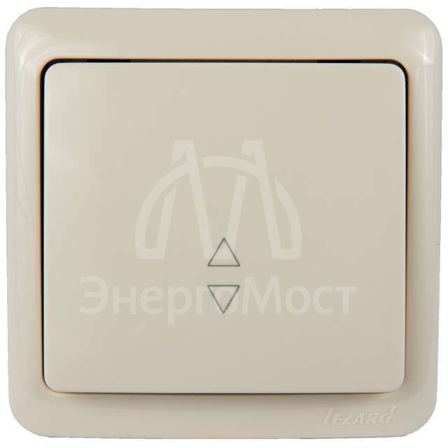 Выключатель проходной 1-кл. 1п ОП Viola 10А IP20 крем. LEZARD 751-0300-105