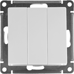 Механизм выключателя 3-кл. СП AtlasDesign 10А IP20 (сх. 1+1+1) 10AX бел. SchE ATN000131