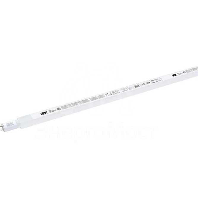 Лампа светодиодная ECO T8 18Вт линейная 230В 6500К G13 IEK LLE-T8-18-230-65-G13