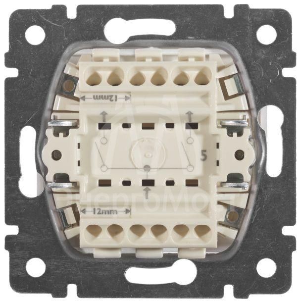 Механизм выключателя 2-кл. СП Valena 10А IP31 250В алюм. Leg 770105