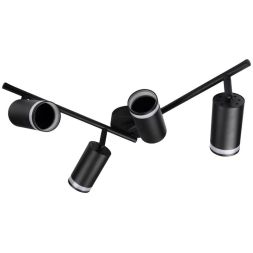 Светильник PCL-0204 4xGU10 IP20 230В BL настен./потолочн. декор. под лампу JazzWay 5066502