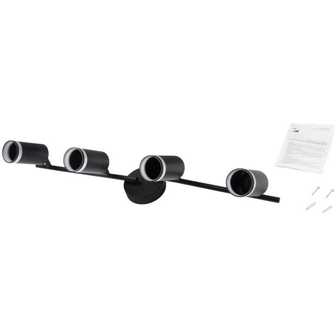 Светильник PCL-0204 4xGU10 IP20 230В BL настен./потолочн. декор. под лампу JazzWay 5066502