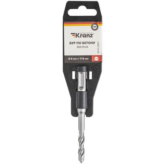 Бур по бетону 8x110мм SDS PLUS Kranz KR-91-0007