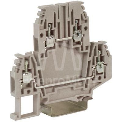 Зажим проходной DBC 2.5мм сер. DKC ZDB100GR