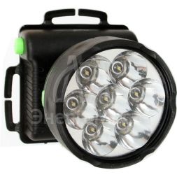 Фонарь налобный 909LED7 (7LED 1 режим; 3хR6 черн.) Ultraflash 11782