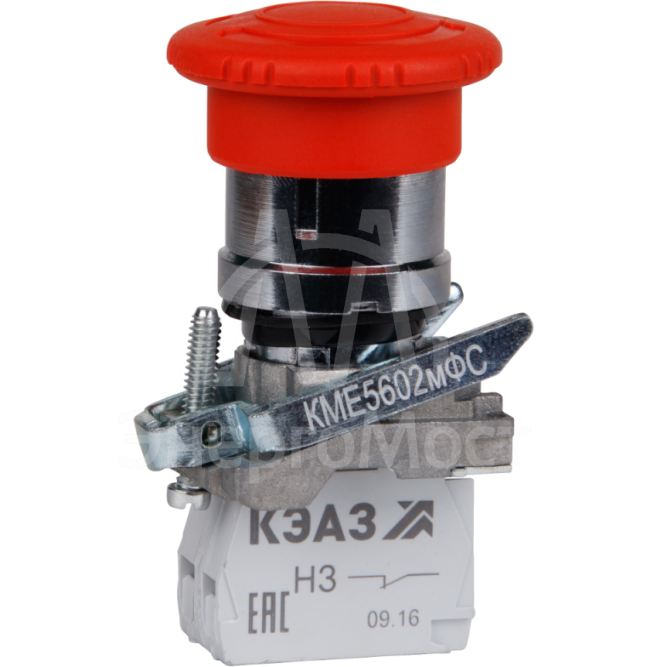 Кнопка грибовидная КМЕ5112мФС 1НО+2НЗ IP40 красн. КЭАЗ 273061