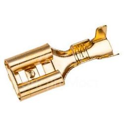 Клемма плоская (гнездо-7.7мм) 1-1.5кв.мм (РП-м 1.5-(6.3) / DJ622-D6.3B) (блист.10шт) Rexant 06-0397-A