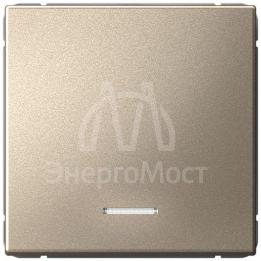 Выключатель 1-кл. ArtGallery (сх. 1а) 10AX с подсветкой механизм шампань SE GAL000513