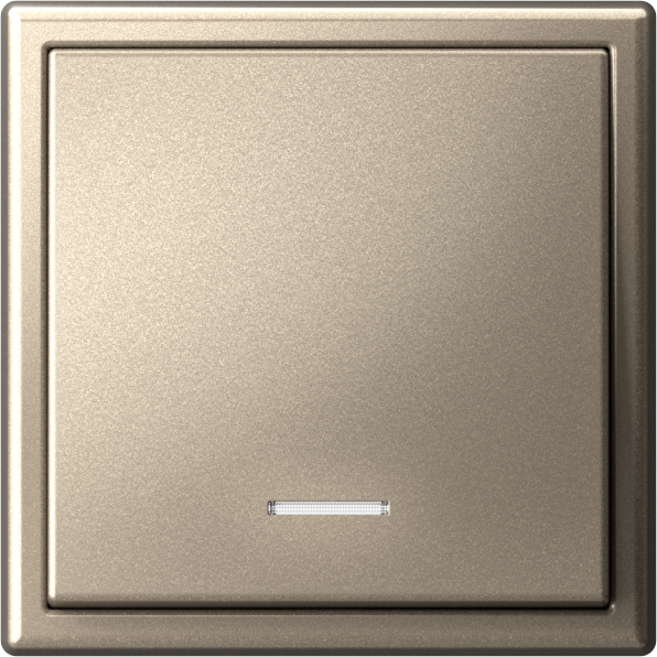 Выключатель 1-кл. ArtGallery (сх. 1а) 10AX с подсветкой механизм шампань SE GAL000513