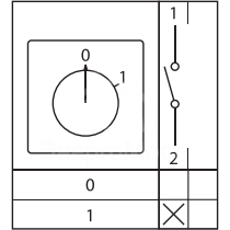 Переключатель кулачковый ПК-1-11 1П 10А &amp;quot;0-1&amp;quot; EKF pk-1-11-10