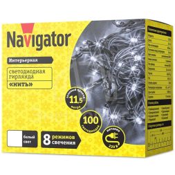 Гирлянда 14 022 NGF-S01-100CW-10-11.5m-230-C8-G-IP20 Navigator 14022