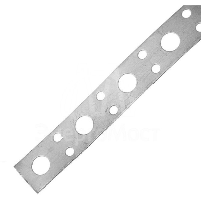 Лента перфорированная прямая 20х0.55 цинк 25м Zitar 123881