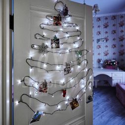 Гирлянда &amp;quot;ТВИНКЛ ЛАЙТ LED&amp;quot; (с контроллером 8 режимов) 10м 80LED 7Вт 220В IP20 бел. NEON-NIGHT 303-045