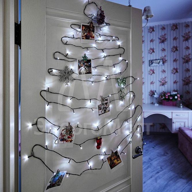 Гирлянда &amp;quot;ТВИНКЛ ЛАЙТ LED&amp;quot; (с контроллером 8 режимов) 10м 80LED 7Вт 220В IP20 бел. NEON-NIGHT 303-045