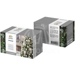 Гирлянда &amp;quot;ТВИНКЛ ЛАЙТ LED&amp;quot; (с контроллером 8 режимов) 10м 80LED 7Вт 220В IP20 бел. NEON-NIGHT 303-045