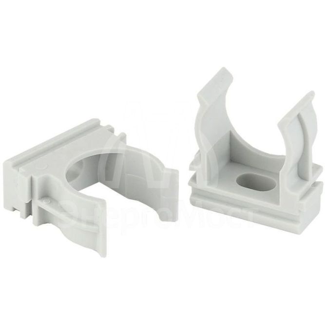 Держатель для труб (клипса) d20мм сер. Эра Б0020123