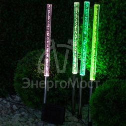 Светильник садовый ERASF024-22 Пузырьки 53см солнечная батарея 4шт ЭРА Б0044231