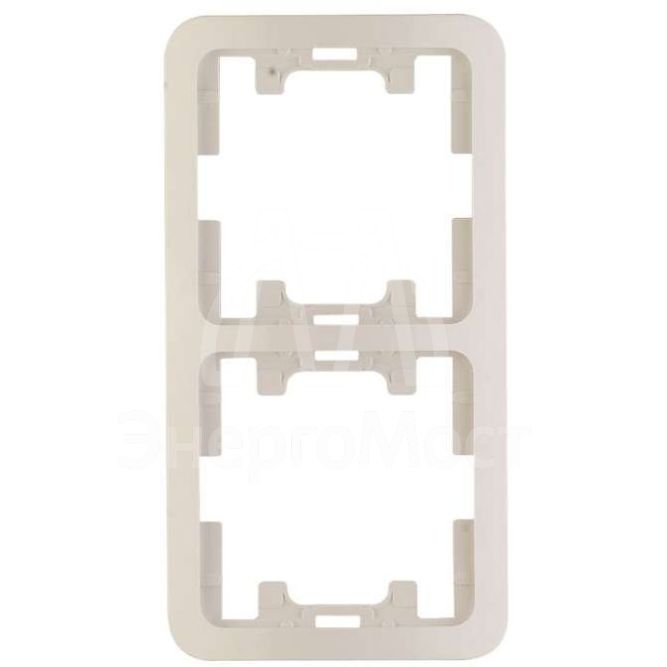 Рамка 2-м Mimoza верт. бел. Makel 22032