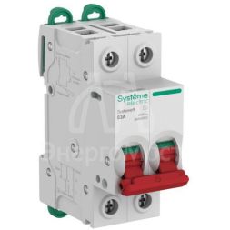 Выключатель нагрузки 2п 63А Systeme9 400В SE S9S40263