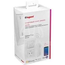Пакет умный стартовый Valena Life (шлюз WiFi+розетка умн. 2К+З 16А 230В+главн. беспроводн. выкл. &amp;quot;Я дома/Я вне дома&amp;quot;) бел. Netatmo 752196