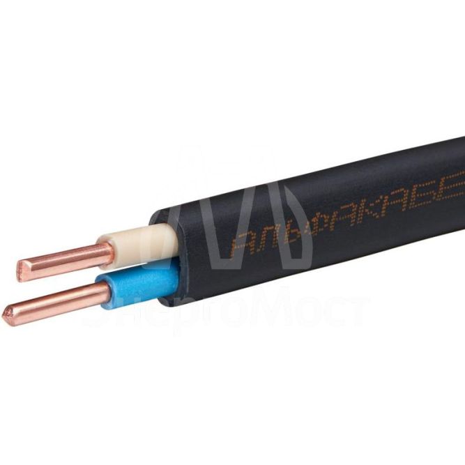 Кабель ВВГ-Пнг(А)-LS 2х6 ок (N) 0.66кВ (м) АЛЬФАКАБЕЛЬ 656793