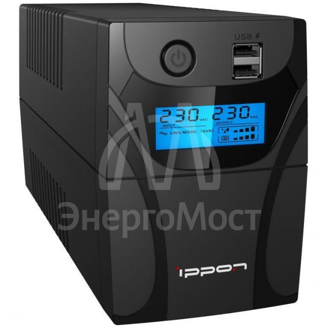 Источник бесперебойного питания Back Power Pro II Euro 850 480Вт 850В.А черн. IPPON 1005575