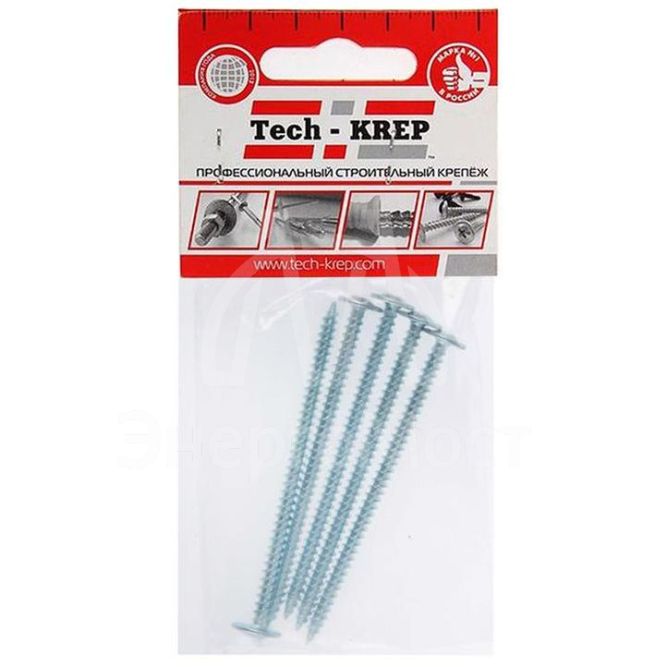 Саморез для тонкого метал. листа со сверлом 4.2х16 (уп.16шт) пакет Tech-Krep 102398