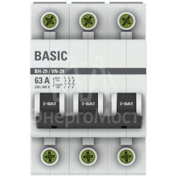 Выключатель нагрузки 3п 63А ВН-29 Basic EKF SL29-3-63-bas