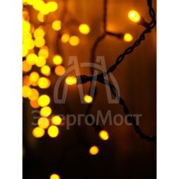 Гирлянда &amp;quot;Бахрома&amp;quot; RB-OIC100LSE-Y-T-I4 100 желт. светодиодов 2х0.5м 20 нитей 24/56/32/48см соединяемая до 10шт. уличная SHLights RB-OIC100LSE
