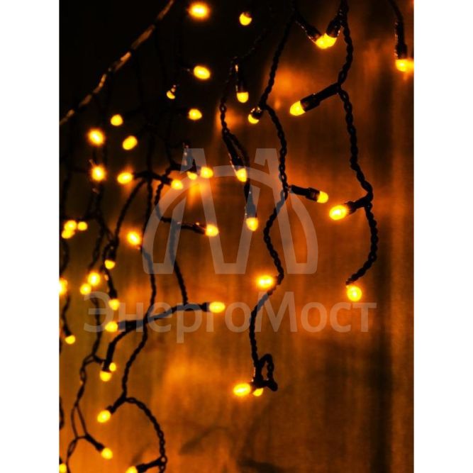Гирлянда &amp;quot;Бахрома&amp;quot; RB-OIC100LSE-Y-T-I4 100 желт. светодиодов 2х0.5м 20 нитей 24/56/32/48см соединяемая до 10шт. уличная SHLights RB-OIC100LSE
