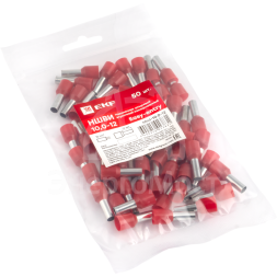 Наконечник штыревой втулочный изол. НШвИ 10.0-12 (уп.50шт) EKF nhvi-10.0-12