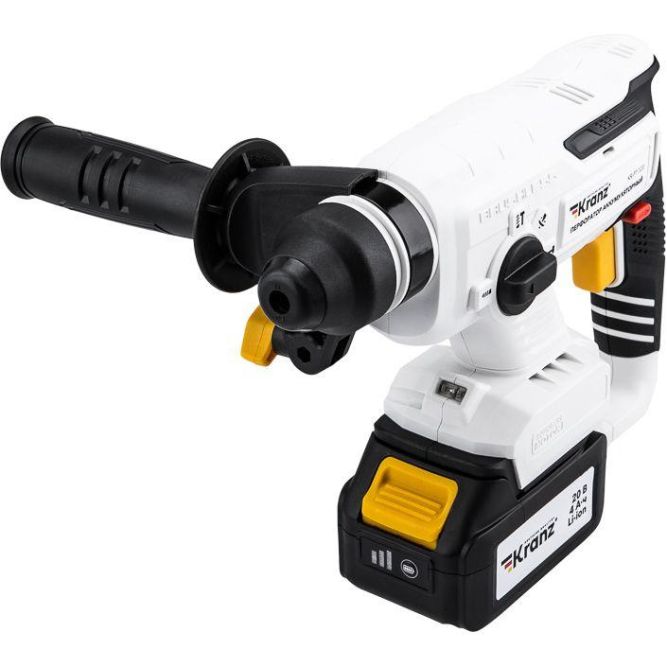 Перфоратор аккумуляторный SDS-plus 2.2Дж 1х4А.ч в кейсе Kranz KR-PT-120