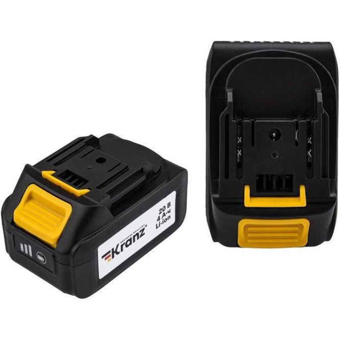 Перфоратор аккумуляторный SDS-plus 2.2Дж 1х4А.ч в кейсе Kranz KR-PT-120