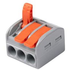 Клемма монтажная СМК PTC-3P 463 BL/3 450В 41А 0.5-6.0кв.мм JazzWay 5073845