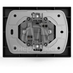 Розетка 2-м СП Pixel 16А IP20 без заземл. в сборе карбон TOKOV ELECTRIC TKE-PX-R2F-C14