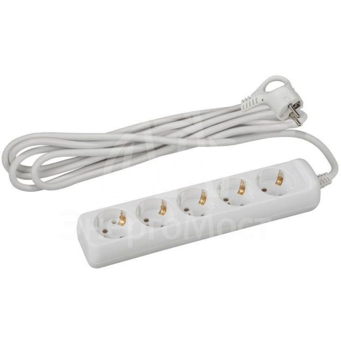 Удлинитель U-5e-3m 5х3м с заземл. ПВС 3х1 16А ПВС ЭРА Б0028376