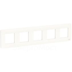 Рамка 5-м UNICA STUDIO бел. SchE NU201018