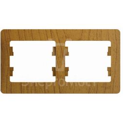 Рамка 2-м Glossa горизонт. дер. дуб SchE GSL000502
