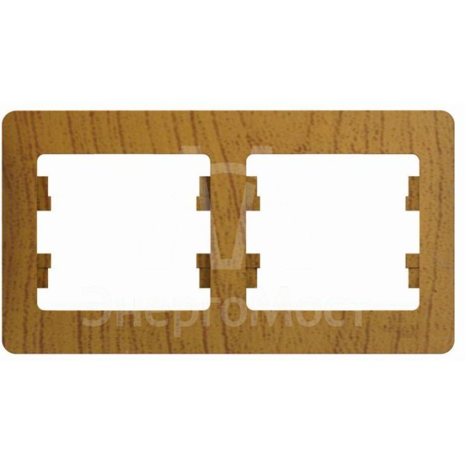 Рамка 2-м Glossa горизонт. дер. дуб SchE GSL000502