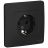 Розетка 1-м СП BLANCA 16А 250В без шторок с заземл. антрацит SchE BLNRS001016