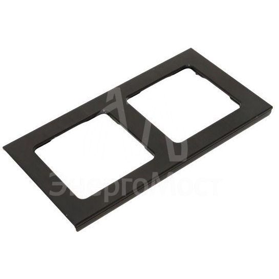 Рамка 2-м Стокгольм металл. черн. PROxima EKF EZM-G-303-10