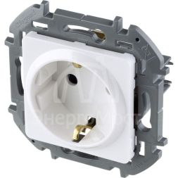Розетка 1-м СП Inspiria 16А IP20 250В 2P+E немецк. стандарт бел. Leg 673720